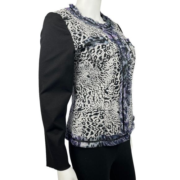 Chico’s Animal Print Jacket Blazer Size 0 - Picture 3 of 8